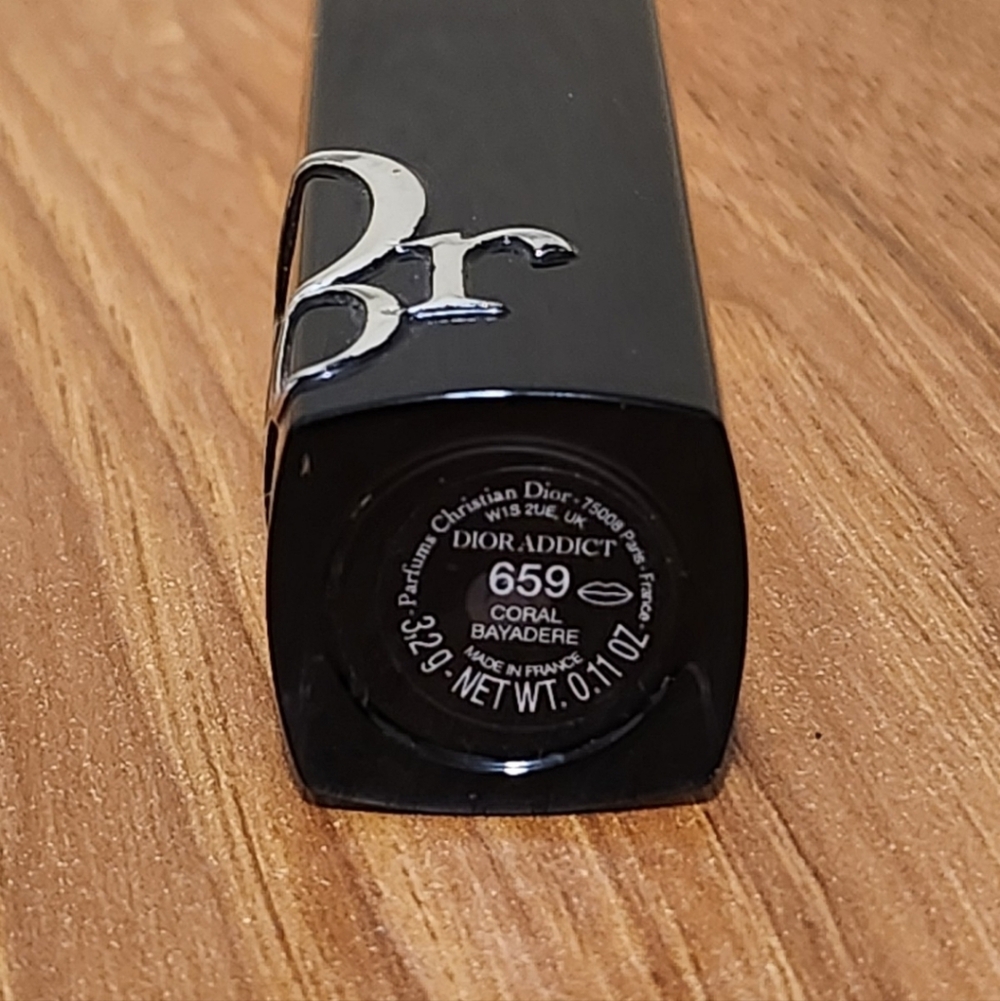 Dior Addict Hydrating Shine Lipstick Coral Bayadere Shade 659 NEW - Picture 3 of 3